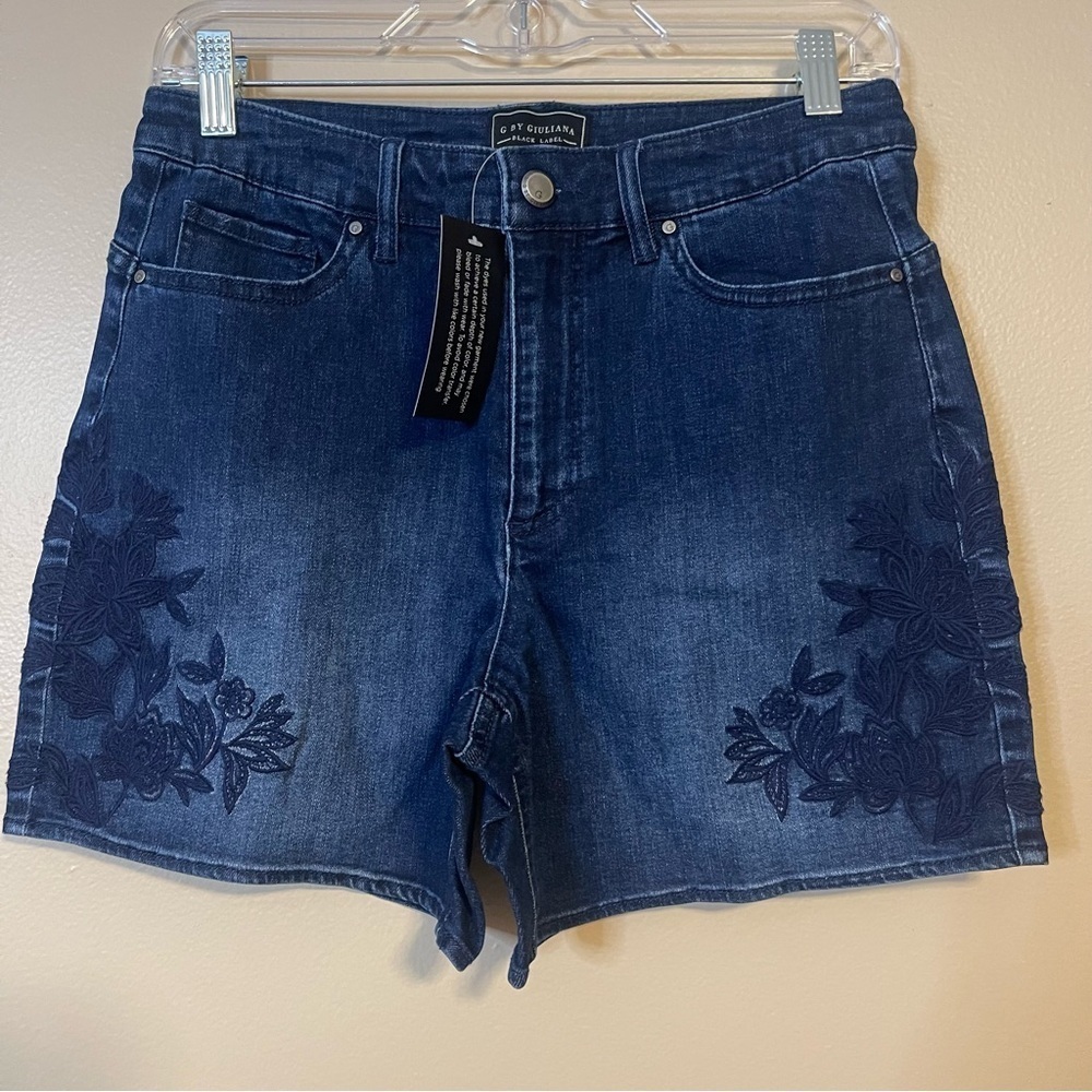 G by Giuliani Women's Blue Denim Shorts Size 6